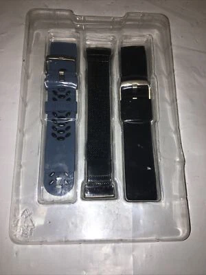 WITHit - 3 Pack - Sport/ Mesh & Woven Silicone Band for Fitbit Charge 3 and 4