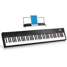 Moukey 88-Key Electric Piano Keyboard Portable Semi Weighted Full Size w/ Pedal