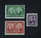 CKStamps: Canada Stamps Collection Scott#146-148 Mint H OG 