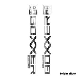 Fork Sticker for 2024 BOXXER Mountain Bike Bicycle Cycling Decals bright silver - Picture 1 of 6