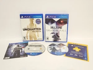 PACCHETTO PS4 - Uncharted 1 2 3 - The Nathan Drake Collection & Killzone Shadow Fall - Foto 1 di 12