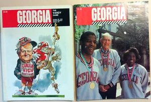 (2) 1984 Georgia Bulldogs Football Programs ~ Ole Miss, Vandy - Picture 1 of 6