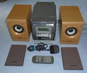 Panasonic Micro Hi-Fi System SA-PM07 Radio CD Player MASH Cassette Player Remote