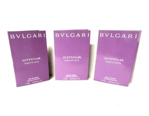3 BVLGARI Bulgari EDT OMNIA AMETHYSTE.05oz/1.5ml High End Luxury Samples - Picture 1 of 3
