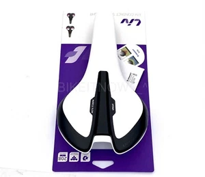 Giantt Liv Contact SLR Women Upright Bicycle Saddle White w/ Carbon Rails - Picture 1 of 10