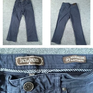 Jack of Spades High Roller Denim Jeans 32x32 Relaxed Navy Blue - Picture 1 of 11