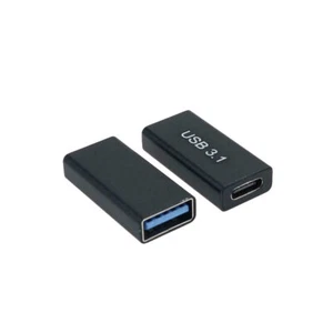 1piece Coupler Female to Type-C Female USB 3.0 Adapter Extender Converter Black - Picture 1 of 12