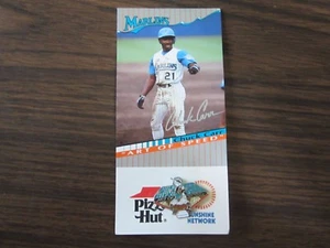 1994 Florida Marlins Stadium Giveway Pin Chuck Carr Art of Speed - Picture 1 of 2