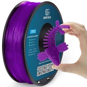 Geeetech TPU Filament Transparent Lila 1KG 1.75mm Verbrauchsmaterial 3D Drucker - Bild 1 von 8