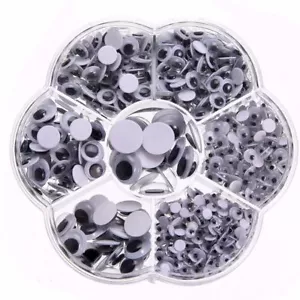 Googly Eyes 700pc Mixed Size Pack Self Adhesive Peel & Stick Wiggly Wobbly Eyes/ - Picture 1 of 9
