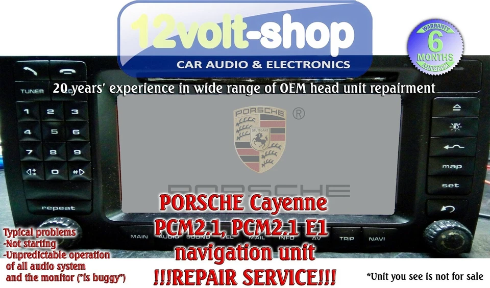 !!!SERVIZIO DI RIPARAZIONE!!! Navigazione PORSCHE CAYENNE PCM2.1, PCM2.1 E1 - Immagine 1 di 1