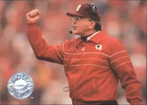 1991 Pro Set Platinum Card # 284 Joe Gibbs Washington Redskins MINT condition - Picture 1 of 2