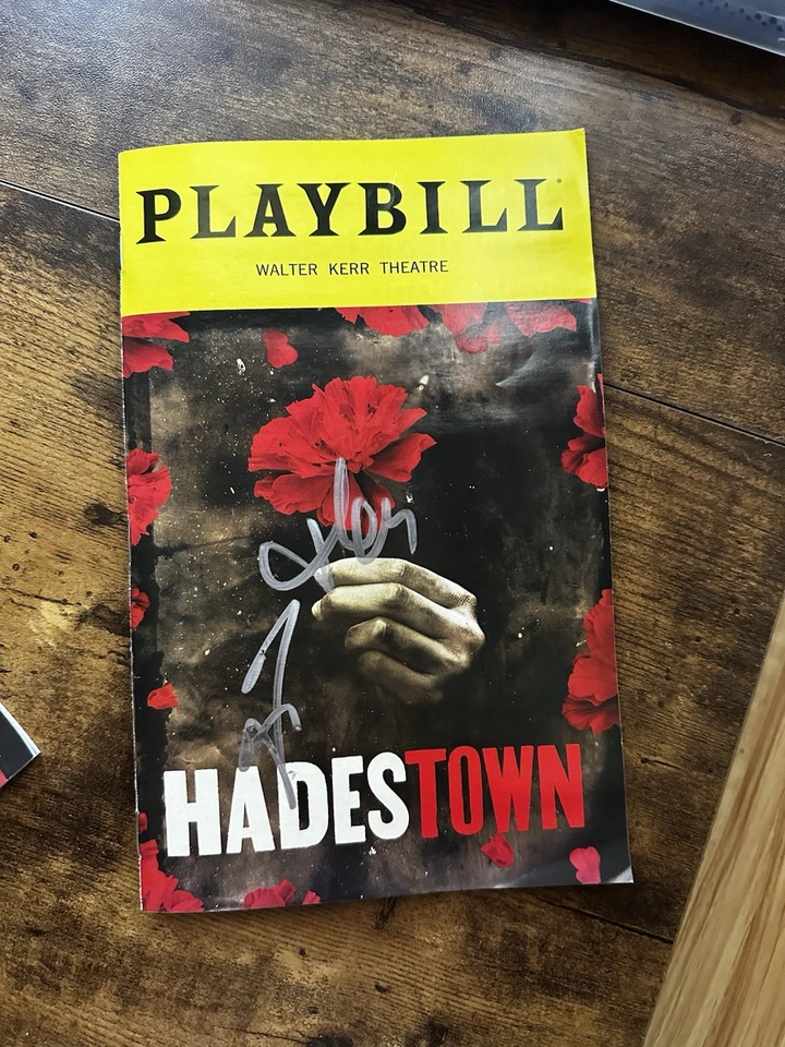 Hadestown Signed Playbill Signed by Jack Wolfe and  Paulo Szot - Image 1 of 1