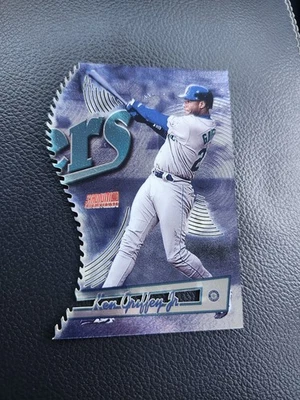 KEN GRIFFEY JR  1998 STADIUM CLUB TRIUMVIRATE LUMINOUS LASER CUT RARE!!! - Image 1 of 2
