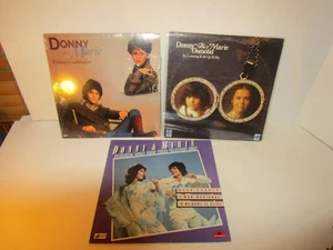 LOT OF 3 DONNY & MARIE LP'S All 3   Are VG+/ to  N.MINT    (See Pics)  M14 - Imagen 1 de 2