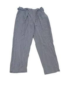 Pantalones Simply Vera Wang Gris Bolsa de Papel Cintura Pierna Ancha Talla Grande (1071) - Imagen 1 de 6