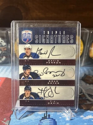 2009-10 Upper Deck Be A Player Triple Signatures Oshie/boyes/perron - Image 1 of 2