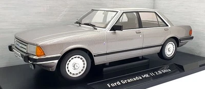 Model Car Group 1/18 Scale MCG18264 - Ford Granada MK II 2.8 Ghia - Silver - Image 1 of 4