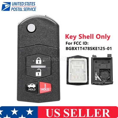 for 2007 2008 2009 2010 2011 Mazda CX-9 MX-5 Miata Remote Key Fob Shell Case 4B - Image 1 of 4