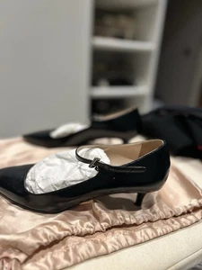 Prada Kitten Heel Pointed Toes Black - Picture 1 of 3