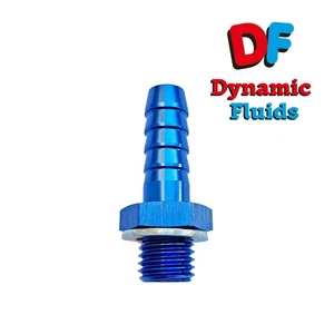 Bosch Fuel Pump Outlet Adaptor M12x1.5 8mm 5/16" Barb 044 910 Hose Fitting Blue - Picture 1 of 1