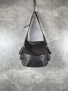 Bolso de Hombro Italiano Artesanal Avant Garde Cuero Marrón - Imagen 1 de 10