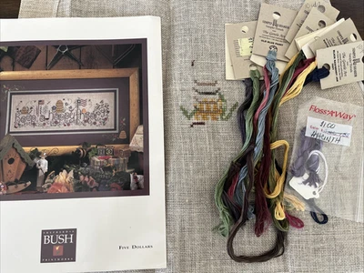 Shepherd’s Bush "Happy Heart" Kit Punto de Cruz Contado INICIADO Sin Botones Foto 1 de 4