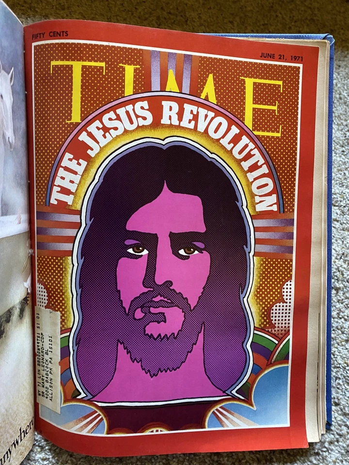 TIME Magazine Apr-June 1971 The Jesus Revolution - Lonnie Frisbee Bound Volume  - Image 1 of 4