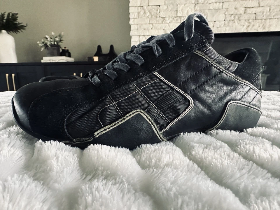 Zapatillas De Colección Y2K Diesel Aquila Puntera Cuadrada Negras, Para Mujer 9, Usadas en Excelente Condición, Raras Foto 1 de 4