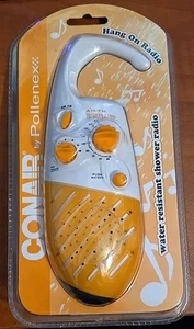 Conair Pollenex SR14 Shower Radio Hang On Water Resistant Orange NIP - Picture 1 of 4