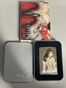 ZIPPO 2005 SEXY OLIVIA COMBUSTION CHAMPAGNE FINISH LIGHTER SEALED IN BOX d2 - Picture 1 of 8