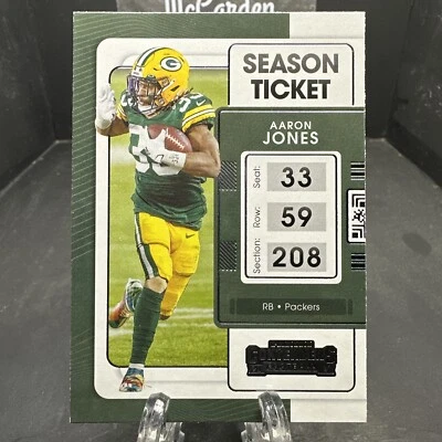 2021 Panini Contenders Season Ticket Aaron Jones #36 Green Bay Packers - Image 1 of 2