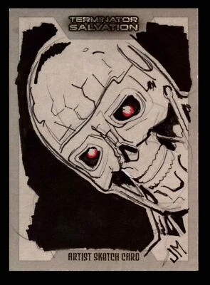 2009 Terminator Salvation Jake Minor JM Artist Sketch Card 1/1 Topps - Image 1 of 2