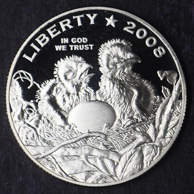 2008-S Proof Bald Eagle Modern Commemorative Half Dollar 50C - COINGIANTS - - Image 1 of 2