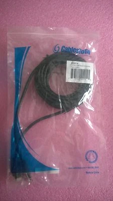 CABLES TO GO 1 lot of 15  #22014 15FT CAT6 PATCH CABLE BLACK - Image 1 of 2