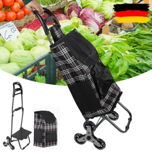 Einkaufstrolley Einkaufsroller Einkaufswagen klappbar Tragetasche Gartenwagen - Bild 1 von 23
