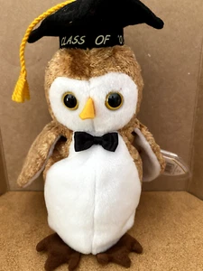 Beanie Baby TY como nuevo - WISEST the Graduation Owl 2000 - Imagen 1 de 5