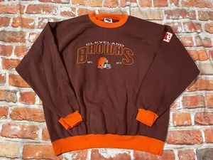 vintage Cleveland Browns embroidered 90s sweatshirt - sz XL - oversized fit - Picture 1 of 6