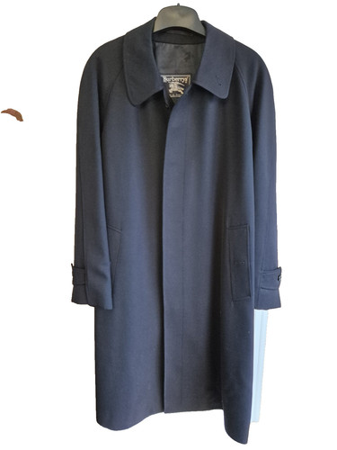 Cappotto vintage lana Burberry Navy in perfette condizioni