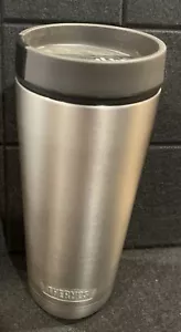 Thermos Matte Stainless Steel 18oz Travel Tumbler Silver 5 hr Hot 14 hr Cold - Picture 1 of 7