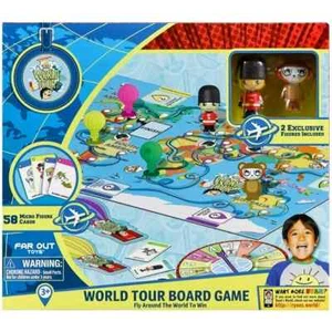 Ryan's World, World tour Board Game, Children Ages 3+ Ryan