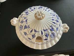 SPODE BLUE COLONEL LARGE SOUP TUREEN with LID (Y6235-G)12.5 x12.5in VG CONDITION - Picture 1 of 7
