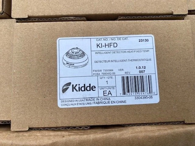 Kidde KI-HFD Intelligent Fixed Temperature Heat Detector (NEW)