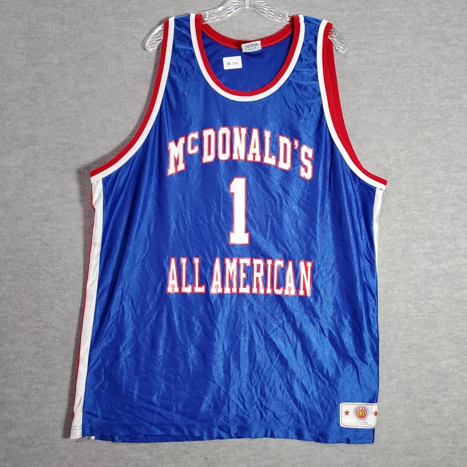 Camisa DE COLECCIÓN McDonald's All American Hombres 3XL Azul Jersey Tracy McGrady 1 EE. UU. Foto 1 de 4