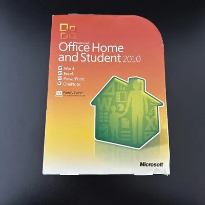 Microsoft Office Home And Student 2010 Software for Windows With Key Family Pack - Image 1 of 4