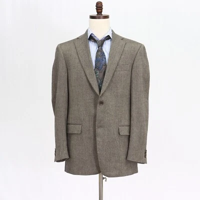 Abrigo Blazer Chaqueta Abrigo Deportivo Hart Schaffner Marx 42L Beige Lana Sólida 2B Foto 1 de 4