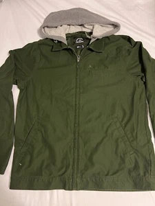Volcom Youth Teen Jacket Hoodie Large Green Gray - Picture 1 of 8