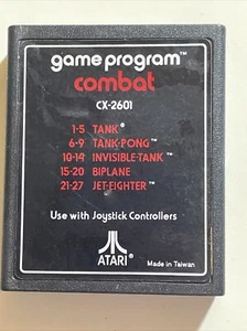 Combat CX-2601 (Atari 2600, 1977) Cleaned Good Condition Vintage - Picture 1 of 4