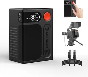Batteria Montaggio a V, Moman Power 99 Touch Mini V-Lock Batteria 99Wh/6900mAh - Foto 1 di 9