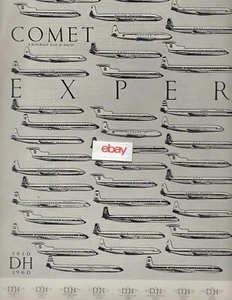 DE HAVILLAND FLUGZEUG 1910 BIS 1960 2 PG JET FLUGZEUG KOMET-DREIZACK BEA-BOAC-AD - Bild 1 von 2